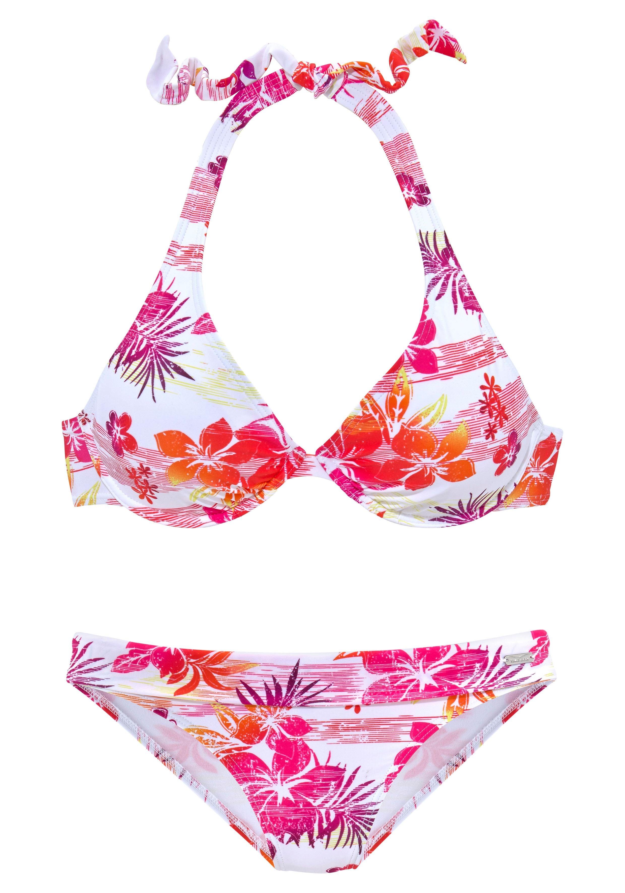 Venice Beach Bügel-Bikini trendiger Flowerprint, herausnehmbare günstig online kaufen