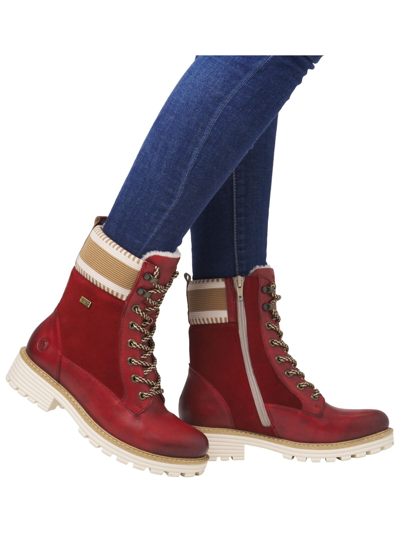 Remonte Remonte Stiefelette Leder Schnürstiefelette