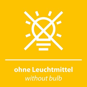 LeuchtenDirekt LED Deckenleuchte Decken- und Wandleuchte SPIKE, 1xE27/40W, für Wand- und Deckenmontage geeignet