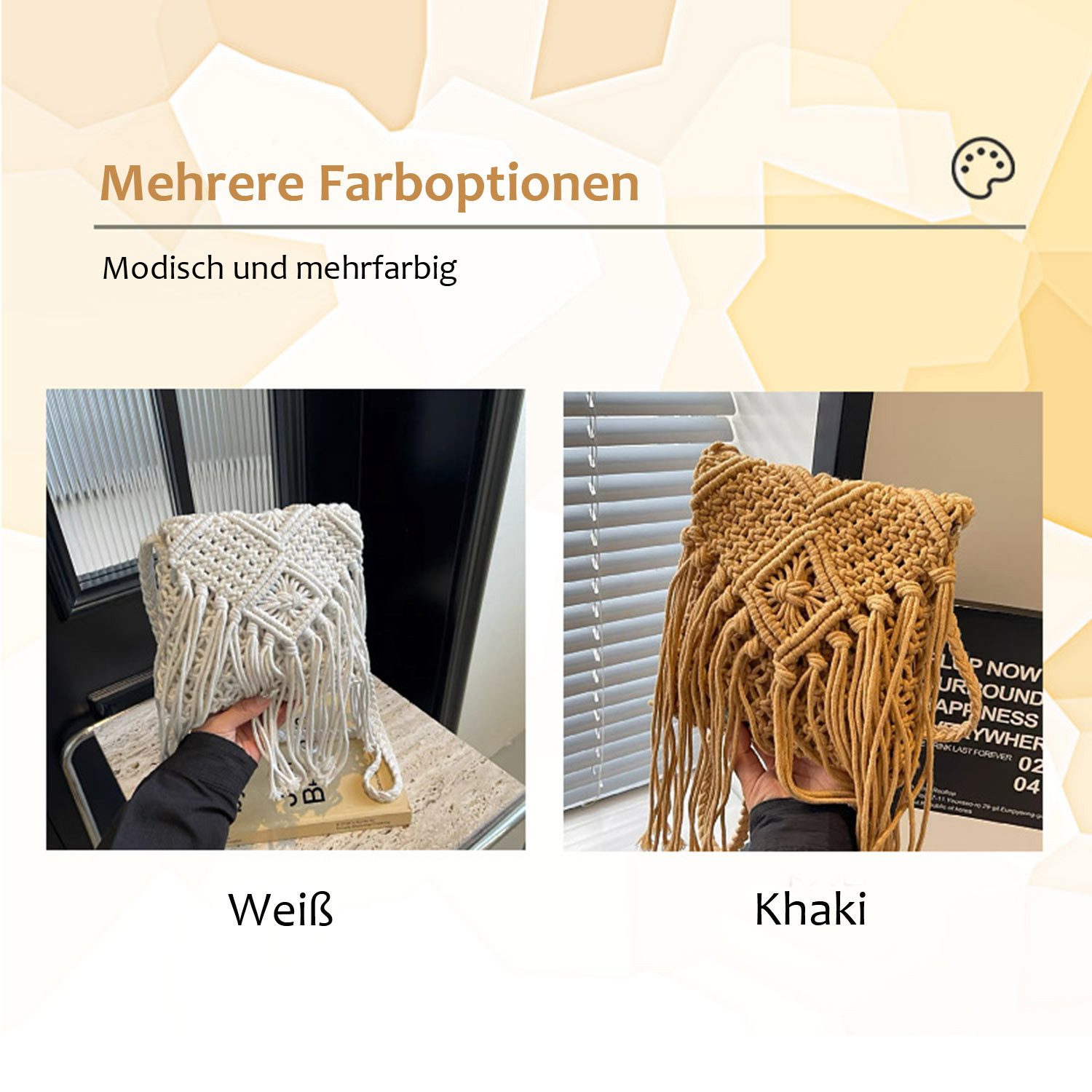 Refttenw Umhängetasche Boho-Fransen Schultertasche,Große Kapazität,Mode Umh günstig online kaufen