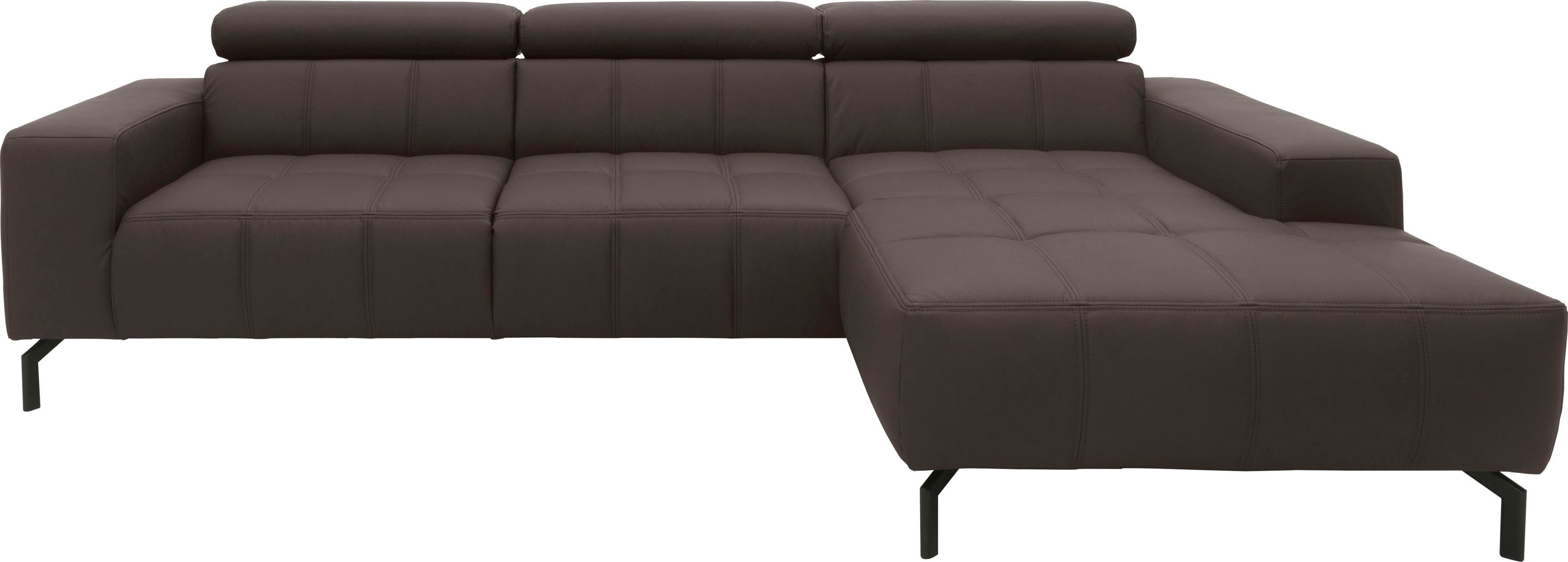 DOMO collection Ecksofa "Cunelli tolle Sitznähte als Designelement, fester günstig online kaufen
