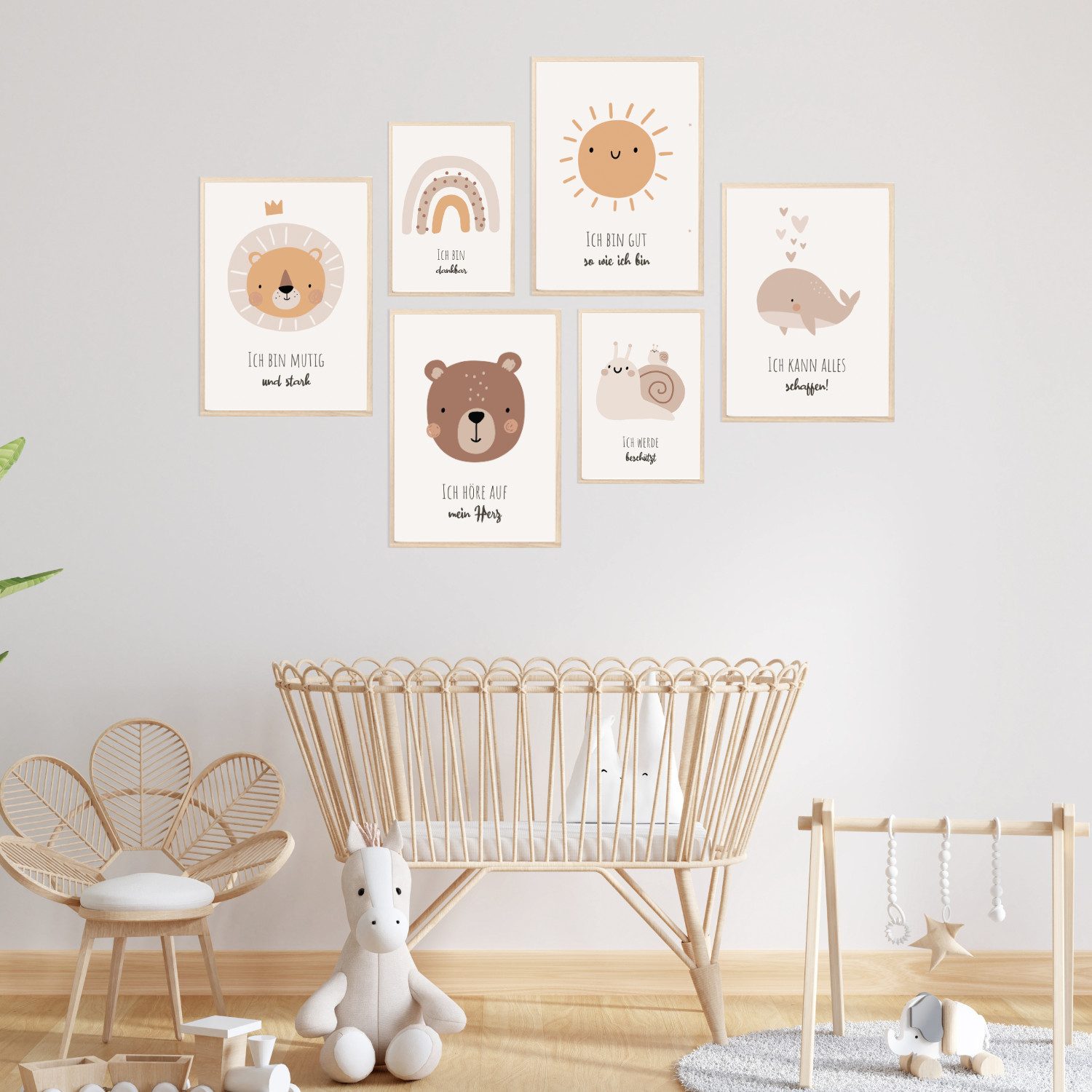 MeinBaby123® Poster Affirmationsbilder, Bilder Kinderzimmer Deko Poster, Af günstig online kaufen