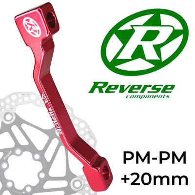 Reverse Scheibenbremse Reverse Bremsscheiben Adapter PM-PM Ø 180mm +20mm Rot