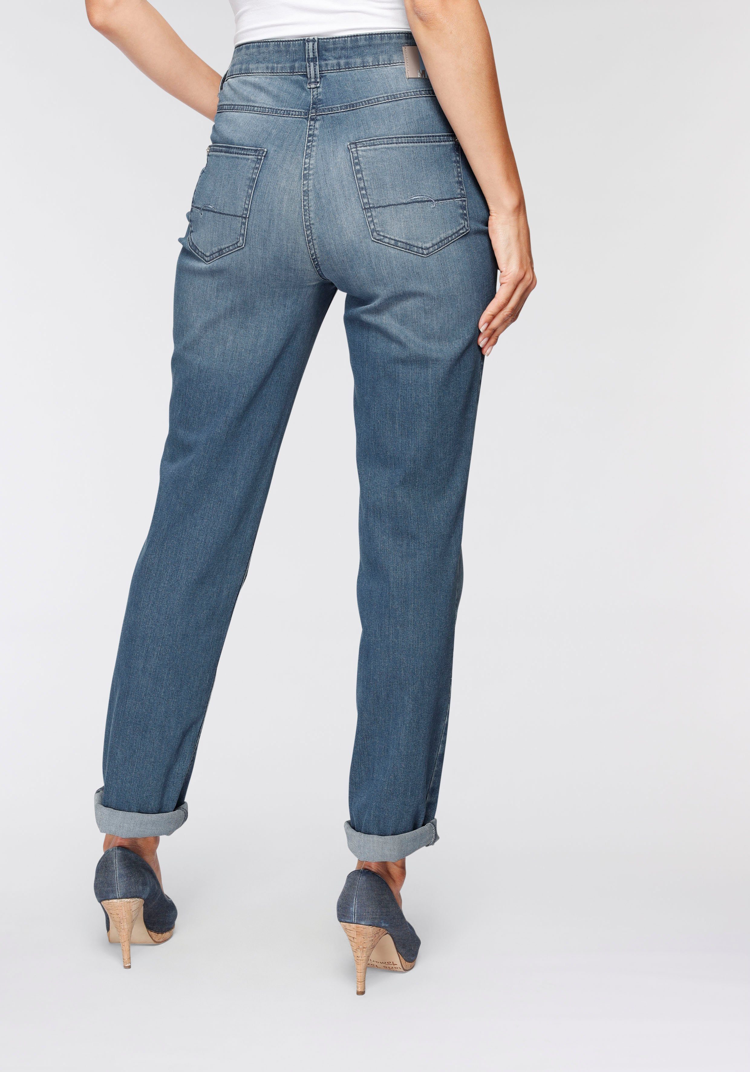 MAC Stretch-Jeans Melanie Gerade geschnitten