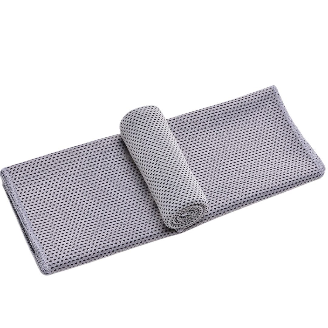 nsihing Sporthandtuch Kühltuch Kühlhandtuch, Sofortige Relief Eiskalt Kühlen Handtuch, (Atmungsaktives Mesh Schweißsaugfähig Cooling Towel Für Sport Fitness Gym, 2-St), Mikrofaser Handtuch Eistuch Abkühltuch Schweißtuch