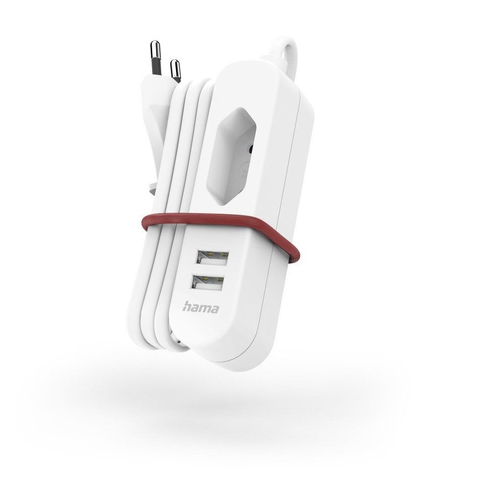 Hama Hama USB-Netzteil inkl. 1,9m Kabel, weiss, USB-Ladegerät. Ladestation (Netzteil, Erhöhter Berührungsschutz)