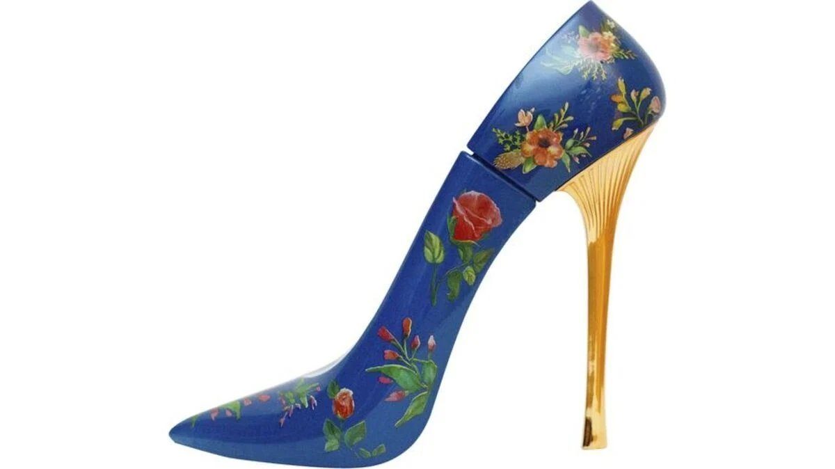 Tiverton Eau de Parfum Damen Parfüm » Stiletto mit Blumenmuster 100 ml Eau de Parfum, 1-tlg., Tiverton Miss Fashionista Blue