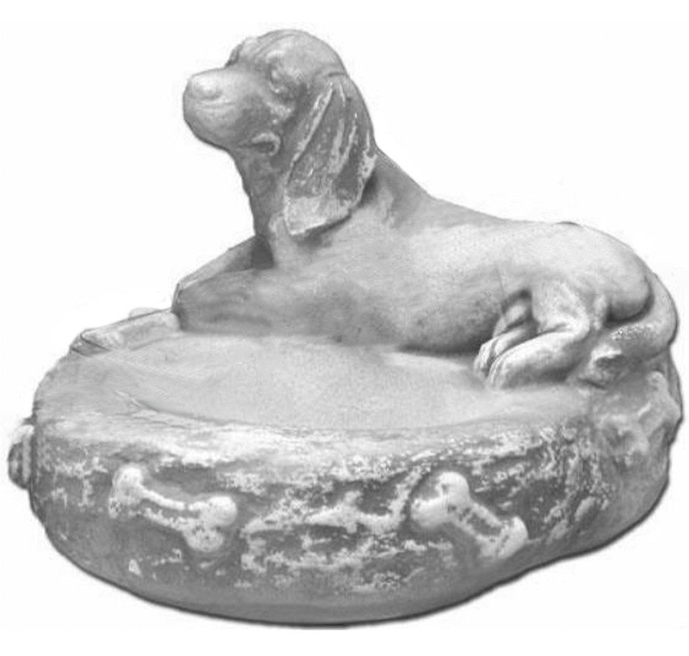 Tierfigur Napf Näpfe Hunde Katzen Napf Tierfutter Tränke Stein Design Hund Katze