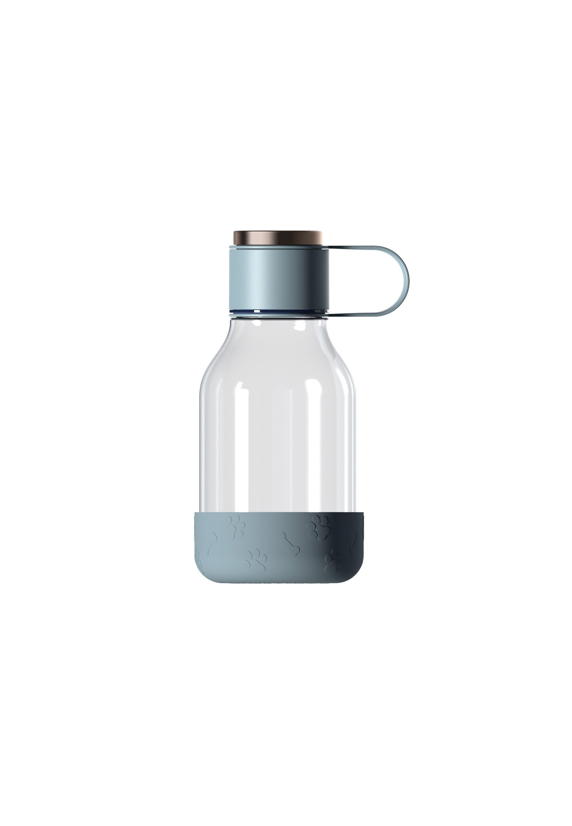 ASOBU Thermoflasche Dog Bowl Bottle Lite, 1,5L mit abnehmbarem Silikonnapf
