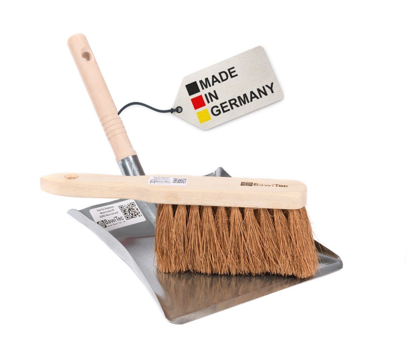 Kehrgarnitur Kehrgarnitur Set Kokos Handfeger Kehrschaufel Handwerker Kehrset
