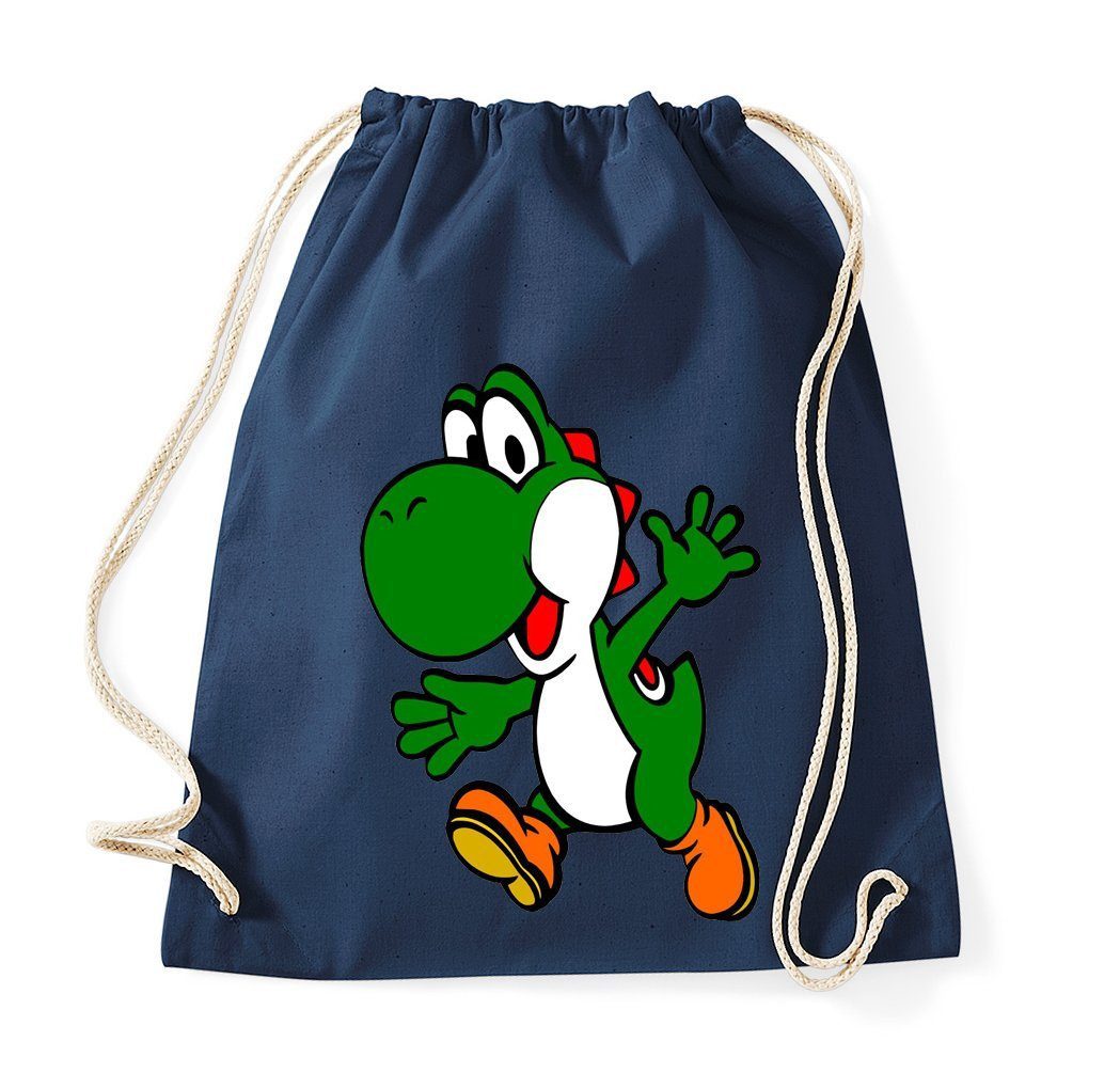Youth Designz Turnbeutel Yoshi Baumwoll Tasche Turnbeutel, mit Trendigem Frontdruck