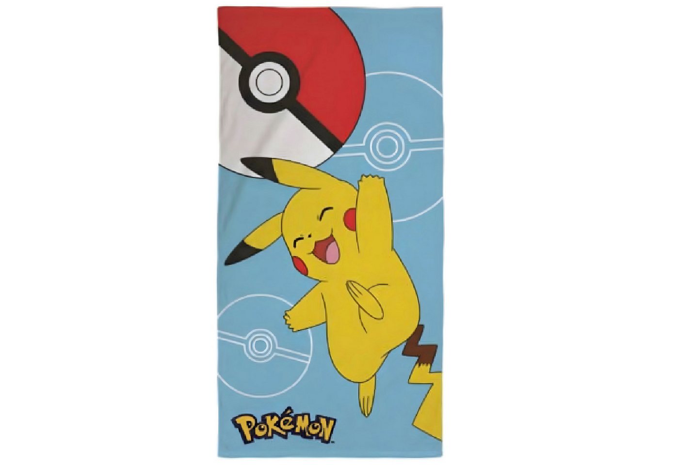 POKÉMON Strandtuch Pokemon Pikachu Badetuch Strandtuch Duschtuch XL 70x140 cm