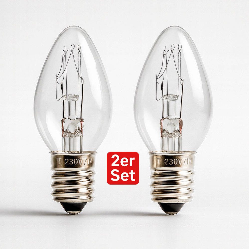 VABIONO Spezialleuchtmittel Ersatzlampe Ersatzbirne Beleuchtung Lampe Birne - E14 7W 40lm 230V, E14, 2 St., Neutralweiß, KOSTENLOSER VERSAND