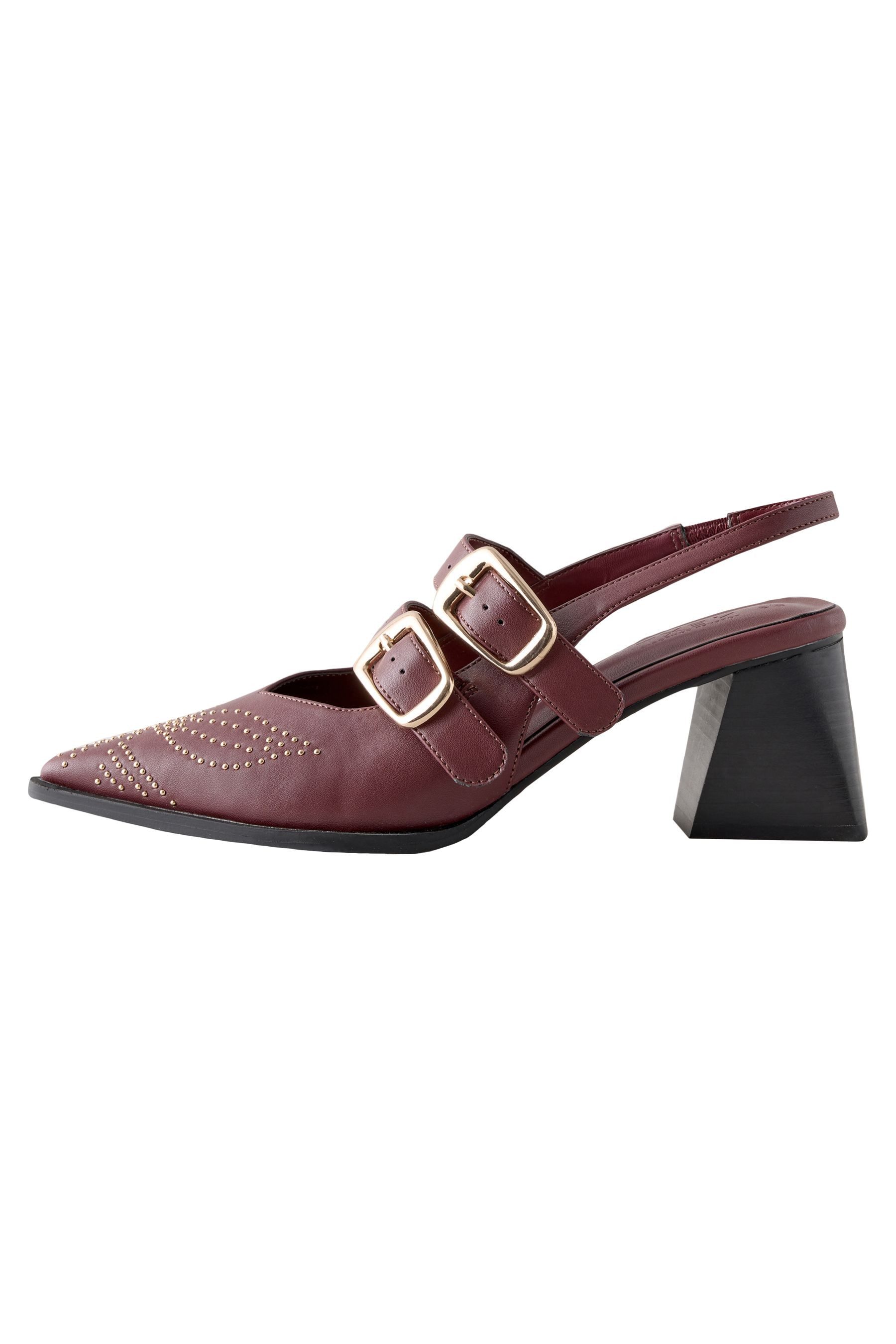 Next Forever Comfort® hohe Slingbacks mit Nieten Slingsandale