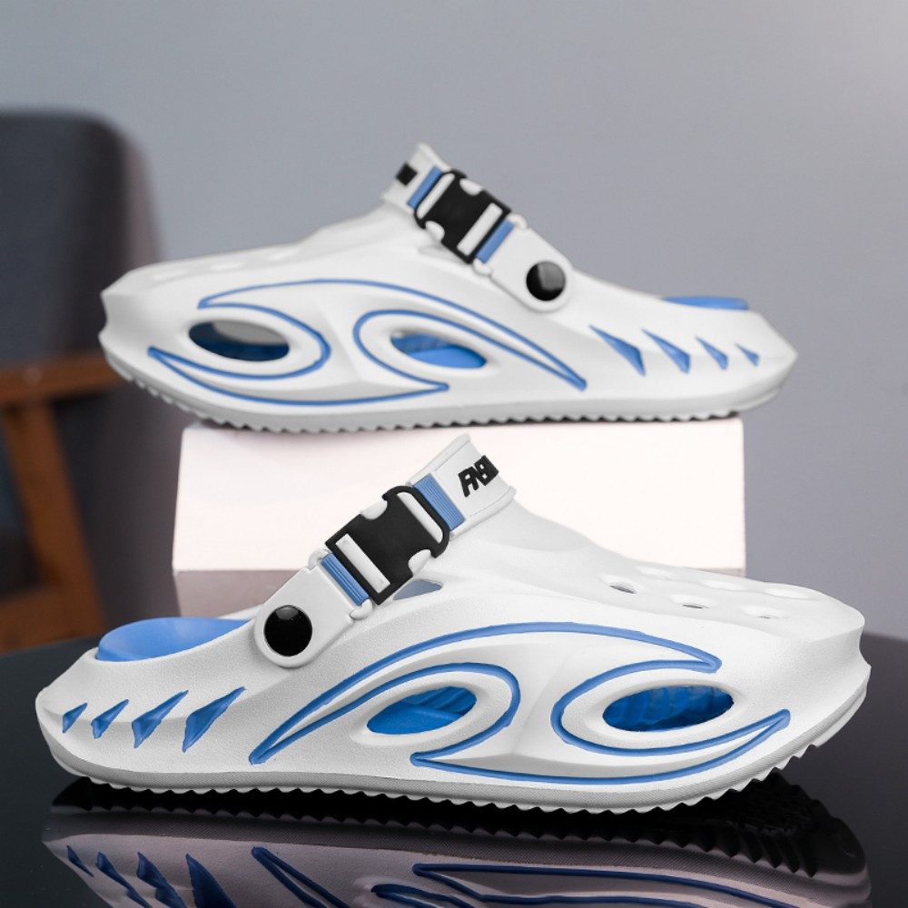 HUSK'SWARE Herren EVA Clogs mit sportlichem Design Clog (Verstellbarer Fersenriemen, Vielseitig einsetzbar) Leicht & bequem Atmungsaktive Lochstruktur