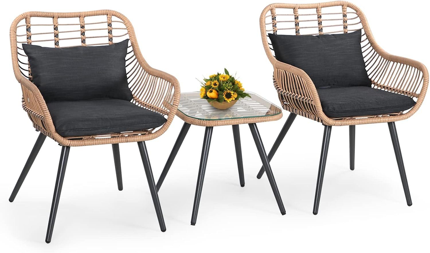 JOIVI Balkonset Bistro-Set, Gartenmöbel-Set, Balkonmöbel-Set für günstig online kaufen