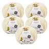 10 x ALIZE COTTON GOLD HOBBY NEW 1 CREAM