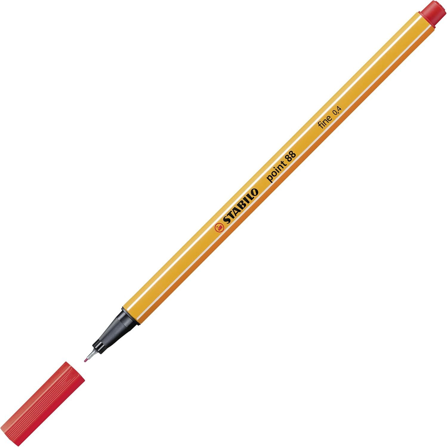 STABILO Filzstift STABILO point 88 Fineliner - Präzision in Rot 0,4mm
