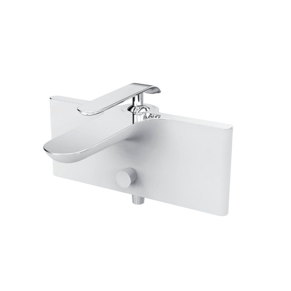 Creavit Duscharmatur BL2511-B (einzel, 1-St., Keine) Creavit Bloom Badewannenarmatur Weiß-Chrom