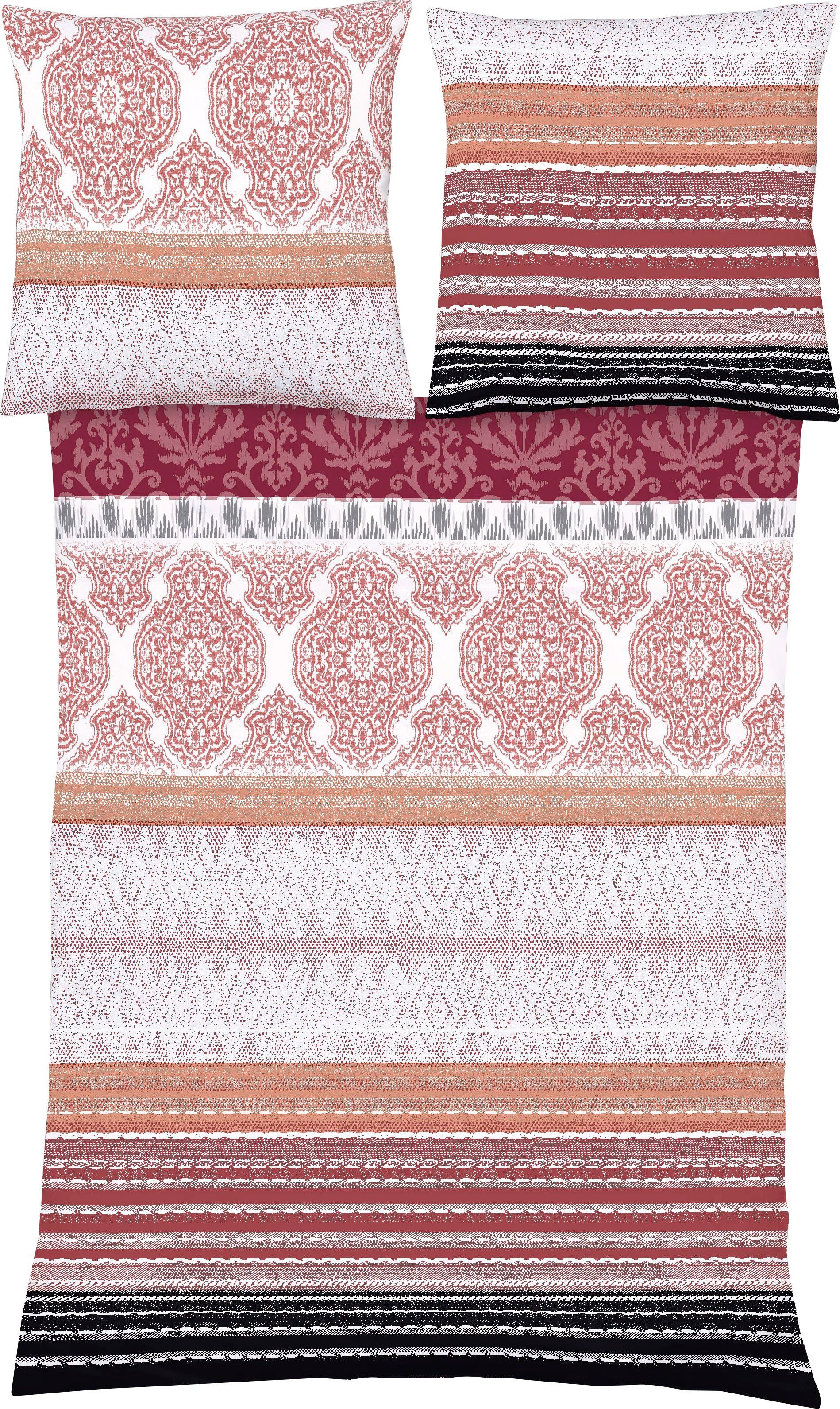 fleuresse Bettwäsche Aspen 4251, Feinbiber, 2 teilig, Feinbiber, Baumwolle, in Gr. 135x200, 155x220, 200x200cm