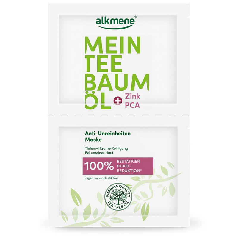 alkmene Gesichtsmaske Anti Unreinheiten Maske 100% bestätigen Pickel Reduktion, 1-tlg.