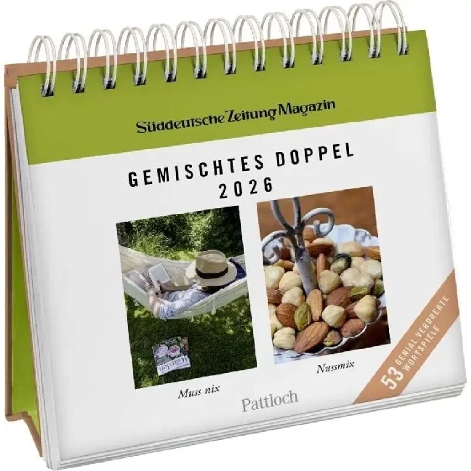 Schreibtischkalender Postkartenkalender 2026: Gemischtes Doppel
