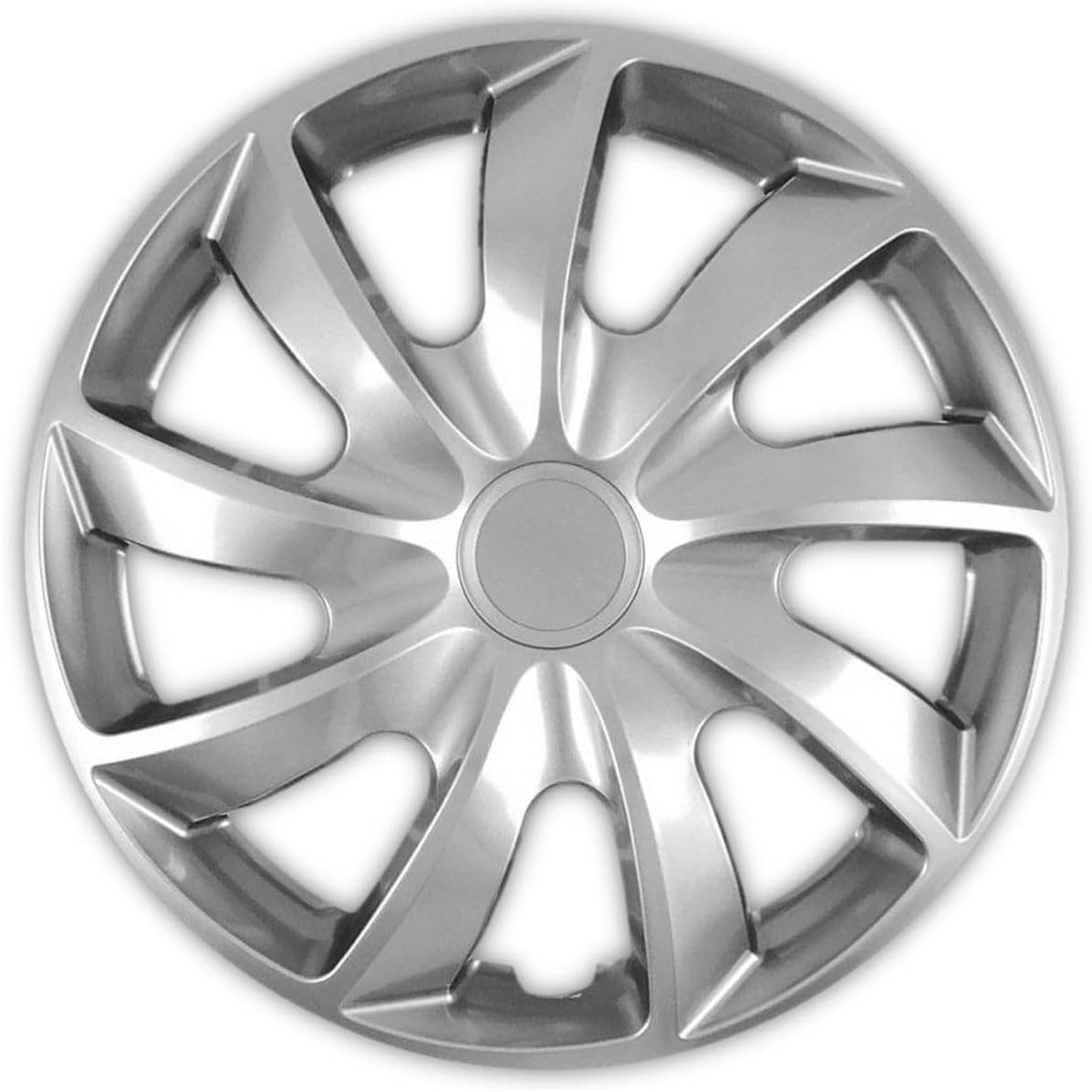 NRM Radkappe QUAD 17 Zoll in Silber, 17 in Zoll, (4-St) Radzierblenden für Stahlfelgen Radkappen Satz 4er Set 17"