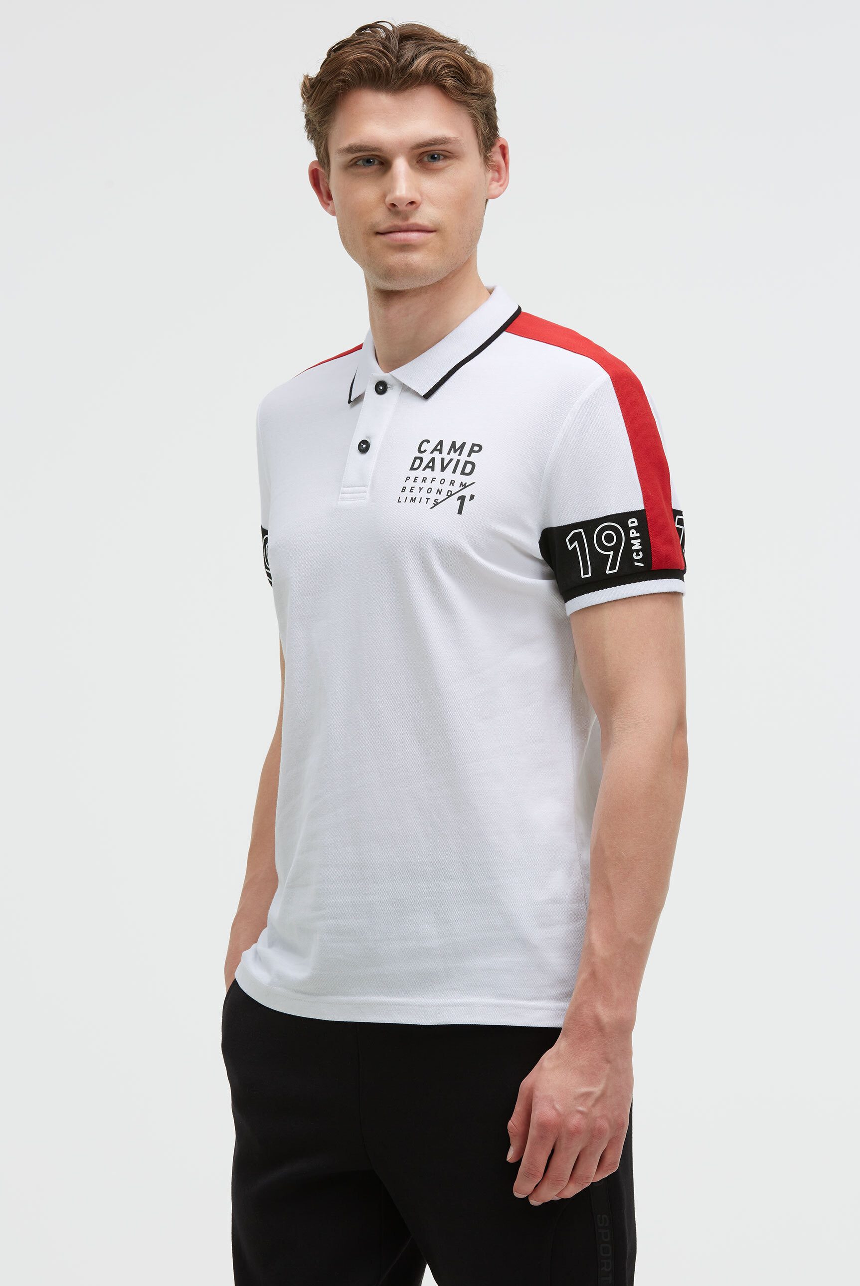 CAMP DAVID Poloshirt mit Baumwolle günstig online kaufen