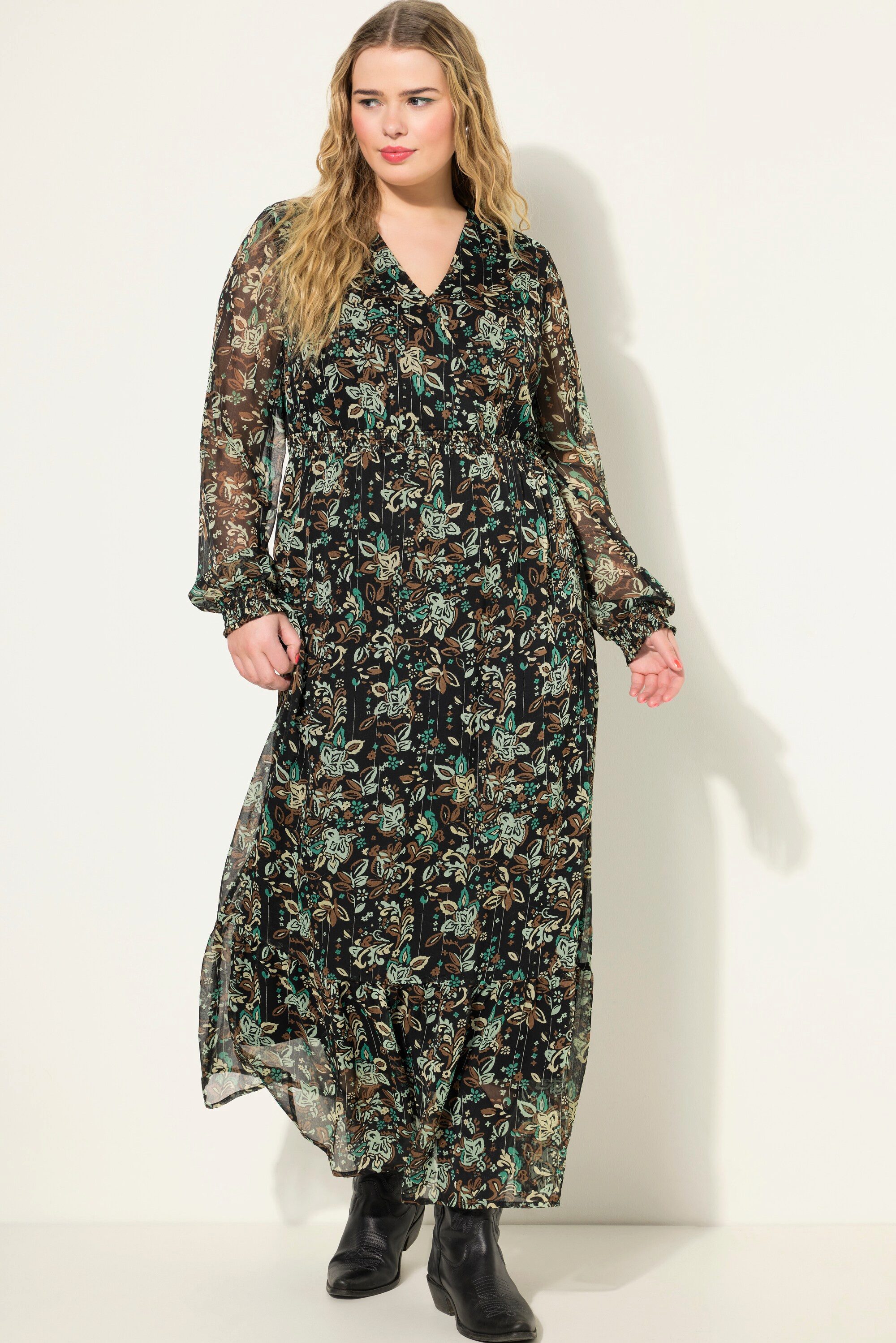 Studio Untold Maxikleid Maxikleid A-Line Flower günstig online kaufen