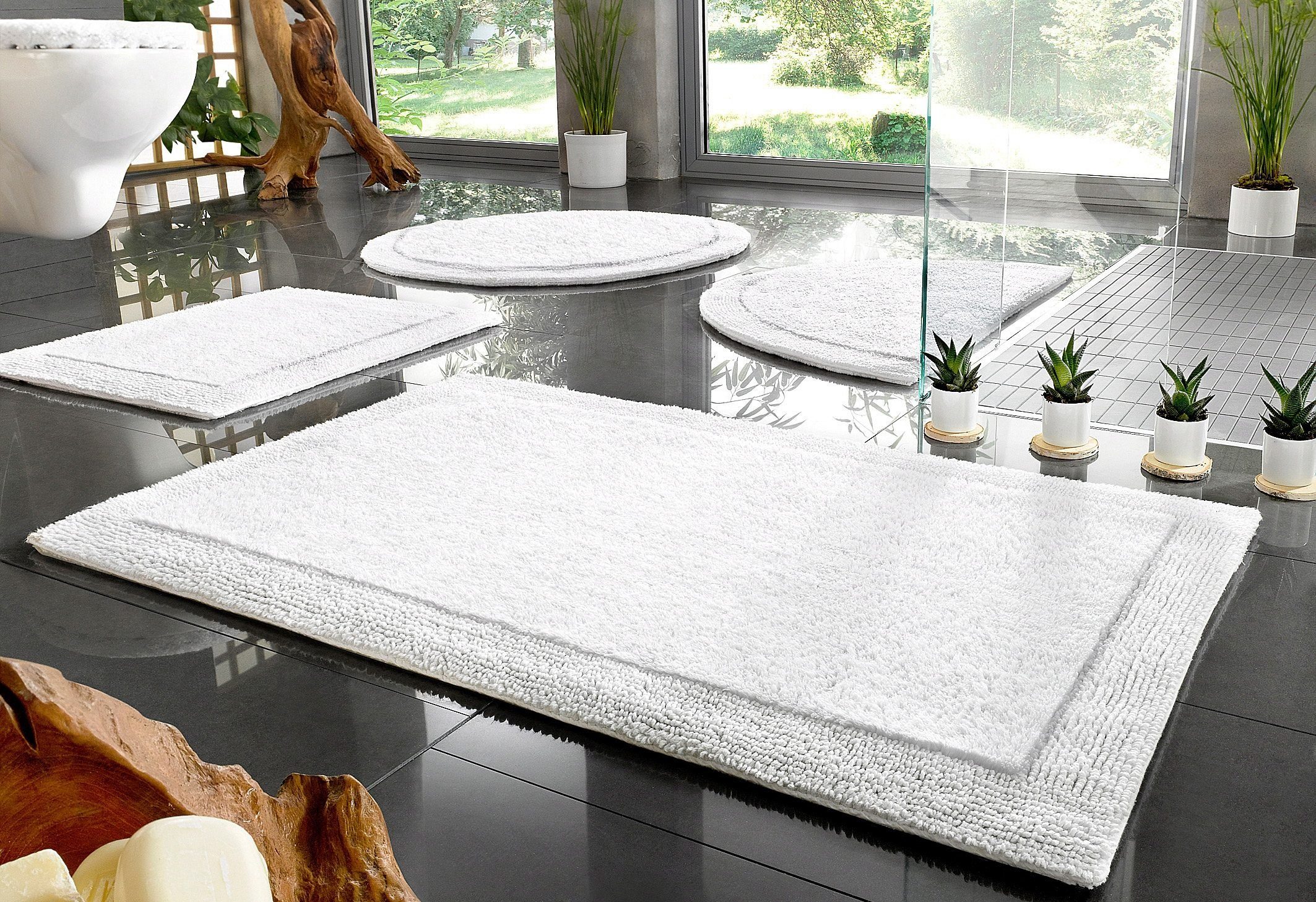 my home Badematte Kapra, Badvorleger, Badezimmer Teppich, Höhe 14 mm, beids günstig online kaufen