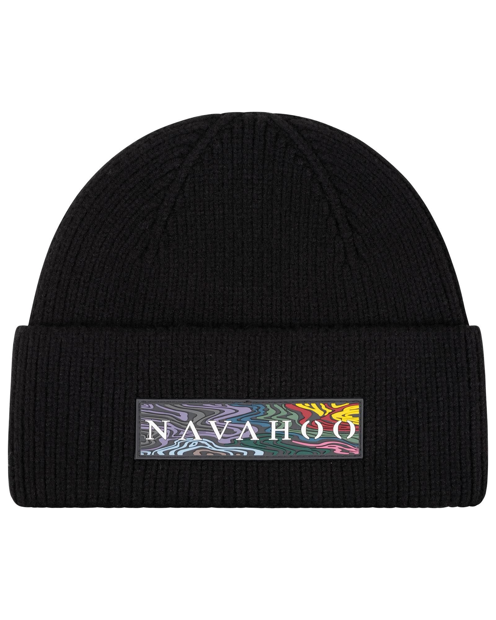 Navahoo Strickmütze Keksmagie 14 Stylische Mütze mit großem Logodruck