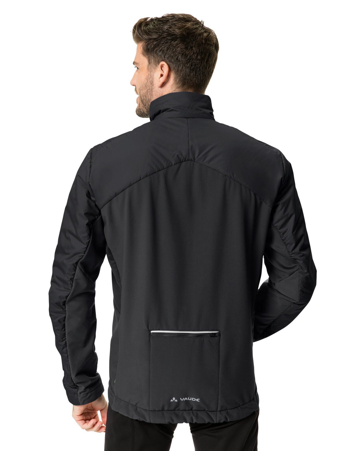 VAUDE Fahrradjacke MEN'S POSTA INSULATION JACKET mit winddichtem Pertex-Material vorne, atmungsaktive Zonen