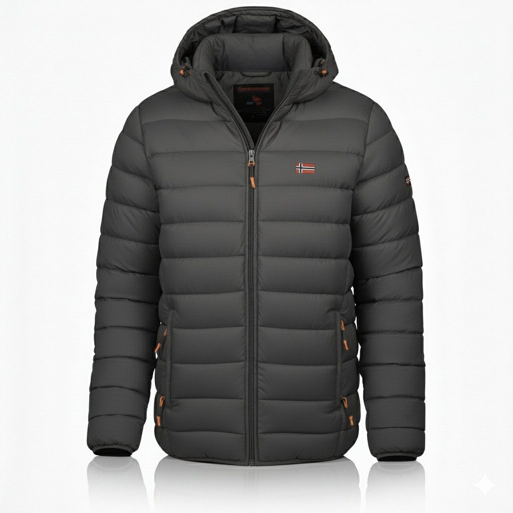 Geographical Norway Steppjacke leichte Übergangsjacke für Frühling & Herbst (1-St) Mit Kapuze winddicht und wasserabweisend