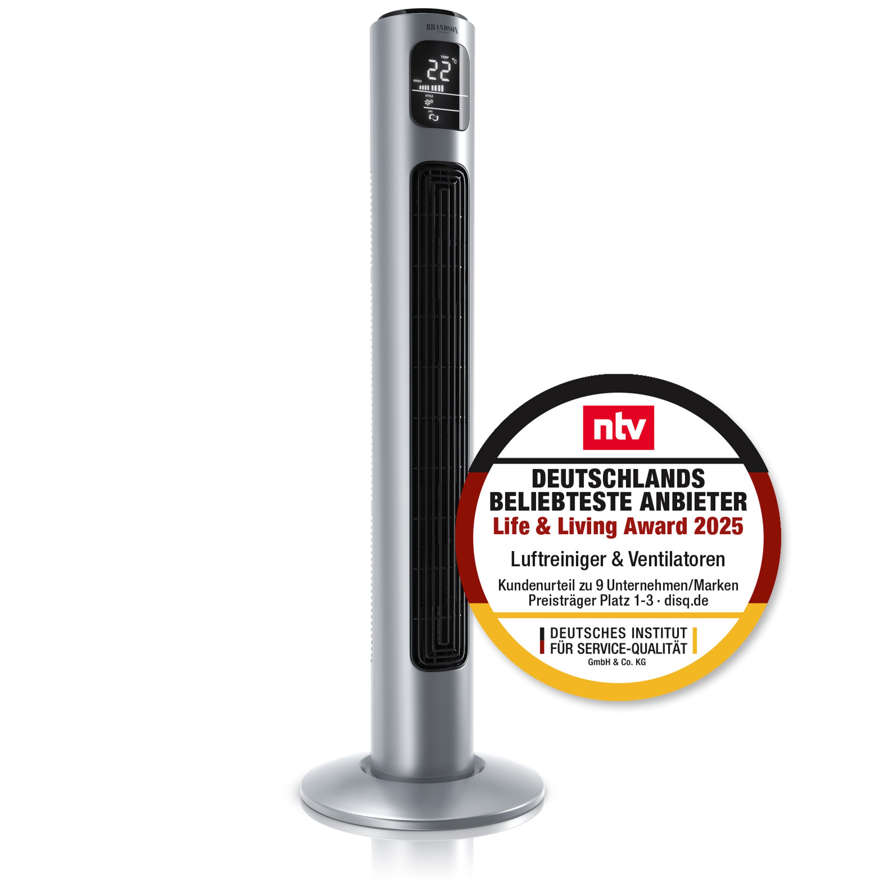 Brandson Turmventilator Oszillation, Timer, Fernbedienung, Standventilator günstig online kaufen