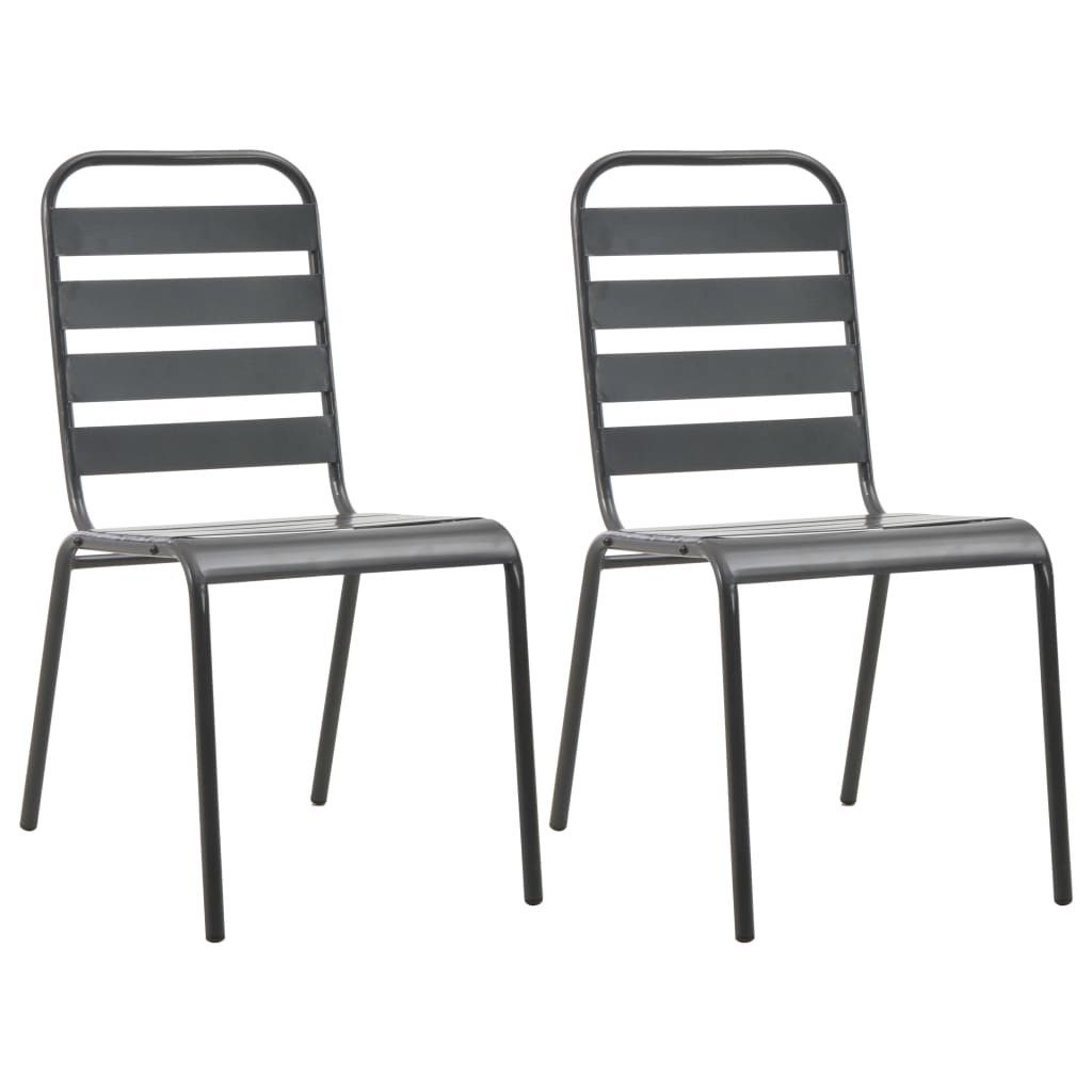 vidaXL Gartenstuhl Stapelbare Gartenstühle 2 Stk. günstig online kaufen