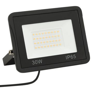 vidaXL Flutlichtstrahler LED-Fluter 30 W Warmweiß