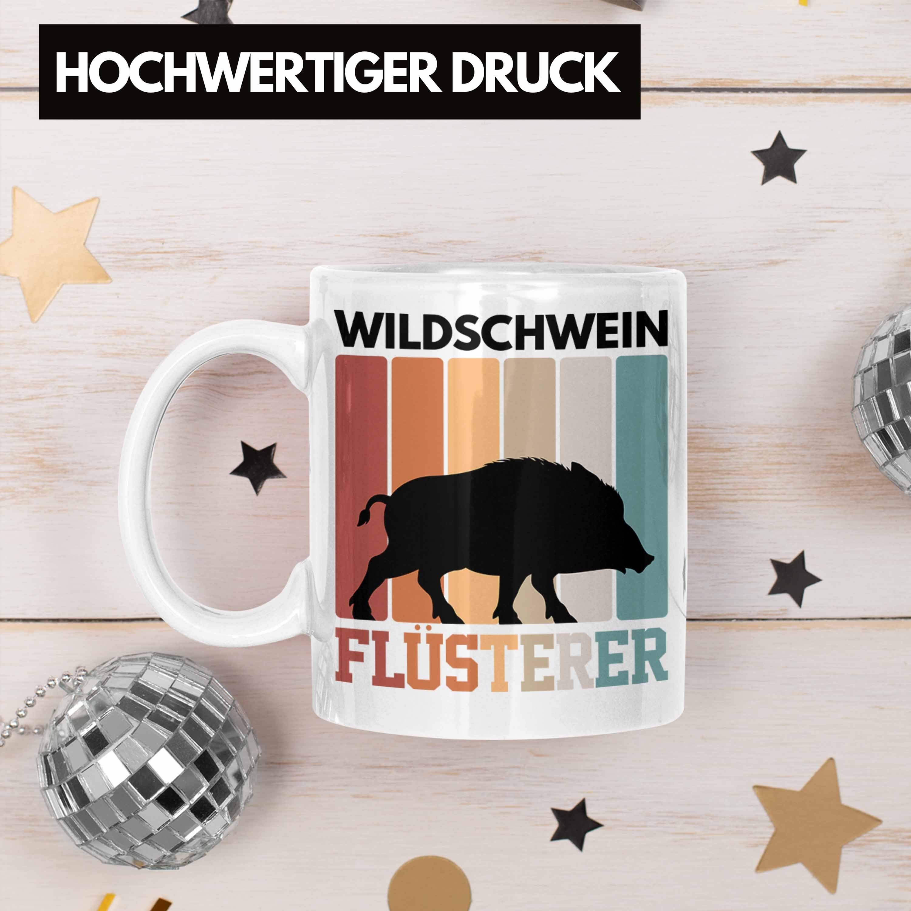 Trendation Tasse Trendation - Jäger Weiss Gesche Lustige Tasse Wildschwein Geschenk Flüsterer
