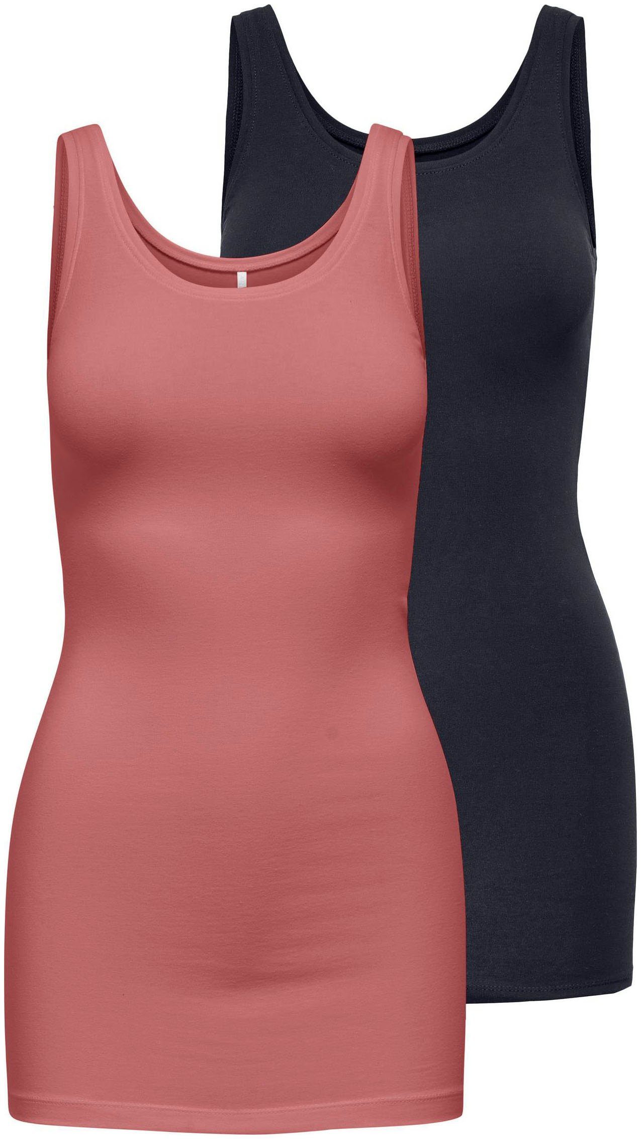 ONLY Tanktop ONLLIVE – Slim-Fit Tanktops mit Stretch für optimalen Sitz (Pa günstig online kaufen