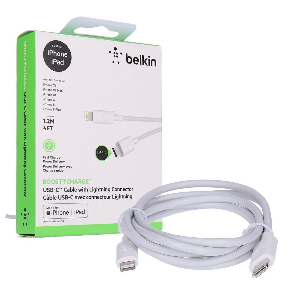 Belkin BoostCharge USB-C Kabel Lighting weiß 1,2m USB-Kabel