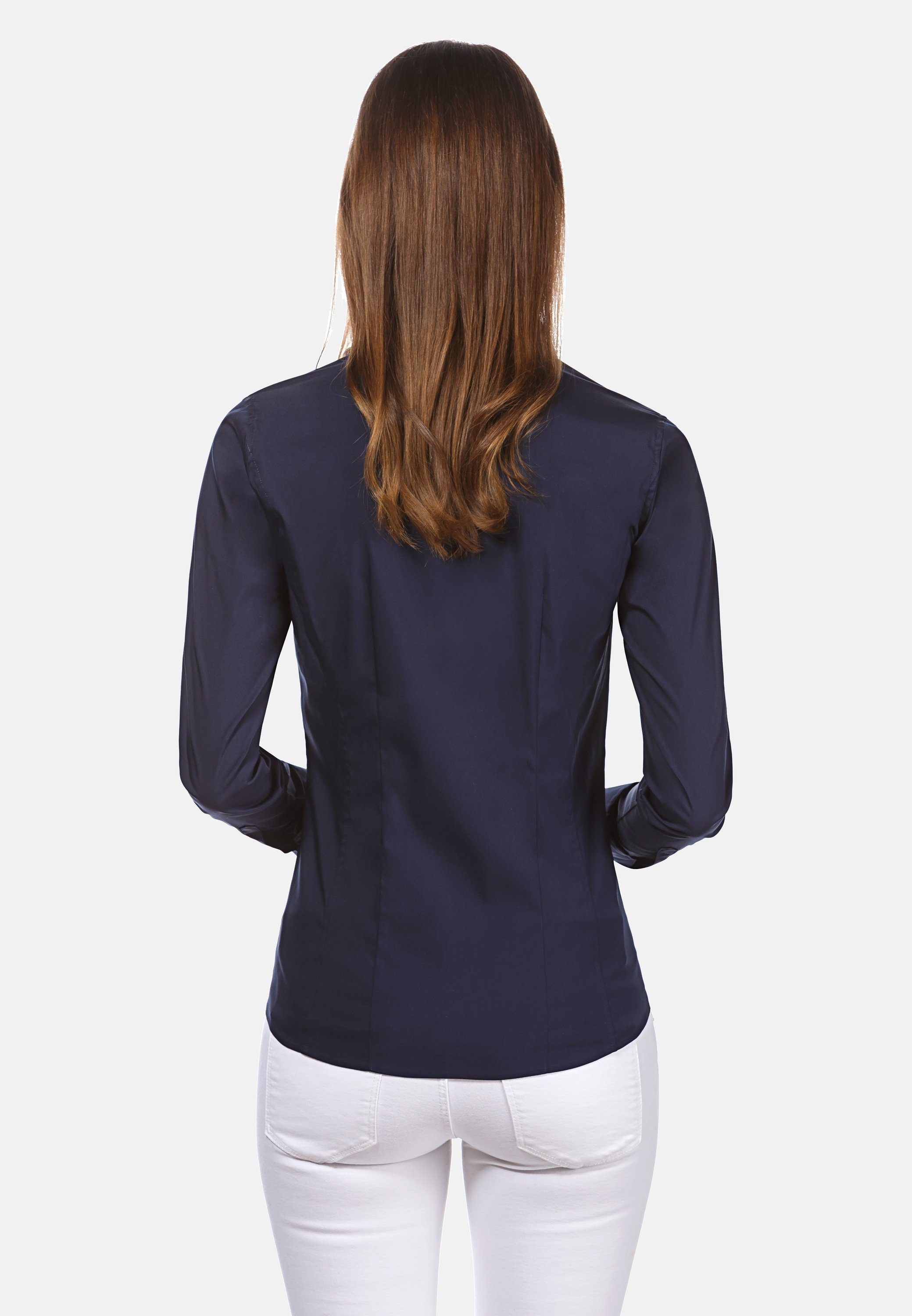 Vincenzo Boretti Klassische Bluse tailliert stretch günstig online kaufen