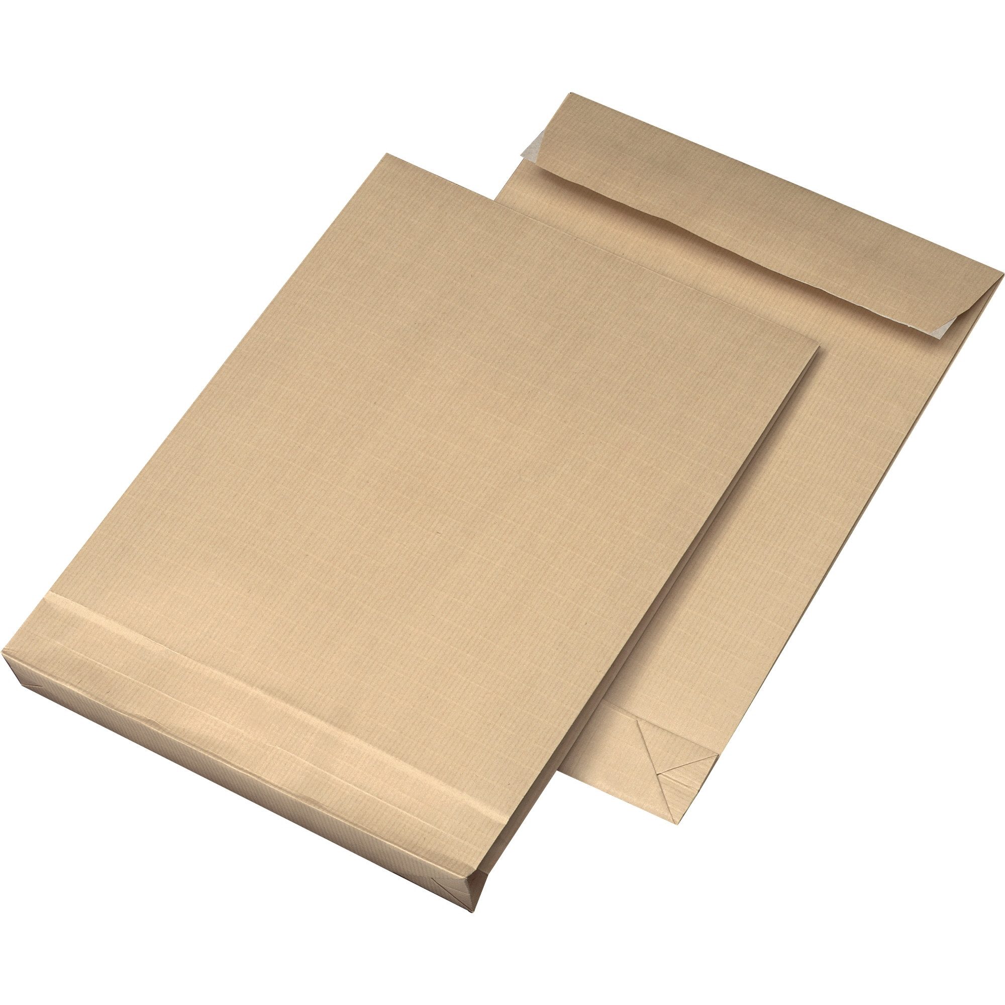 Versandtasche Faltentasche 30007414 B4 125g haftklebend 40mm braun 100 Stück.