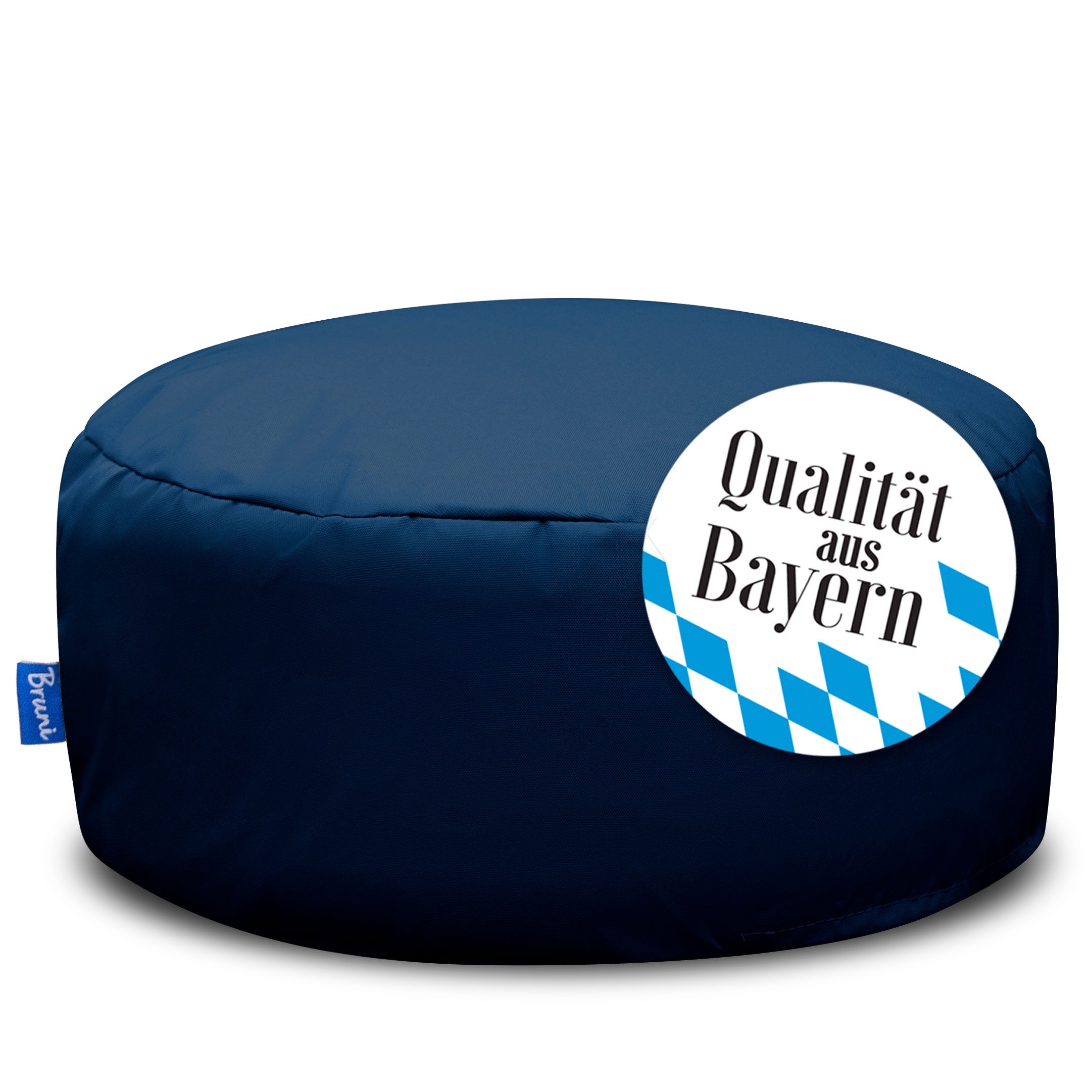 Bruni Pouf Sitzhocker Pouf mit abnehmbarem Bezug, für drinnen & draußen, waschbar, Fußhocker