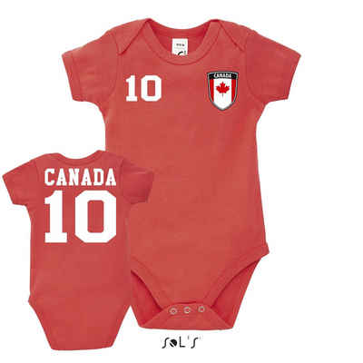 Blondie & Brownie Strampler Kinder Baby Kanada Amerika Sport Trikot Fußball Handball Meister Copa