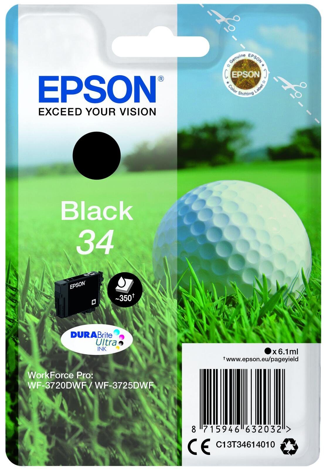 Epson Epson 34 Golfball Druckerpatrone schwarz Tintenpatrone