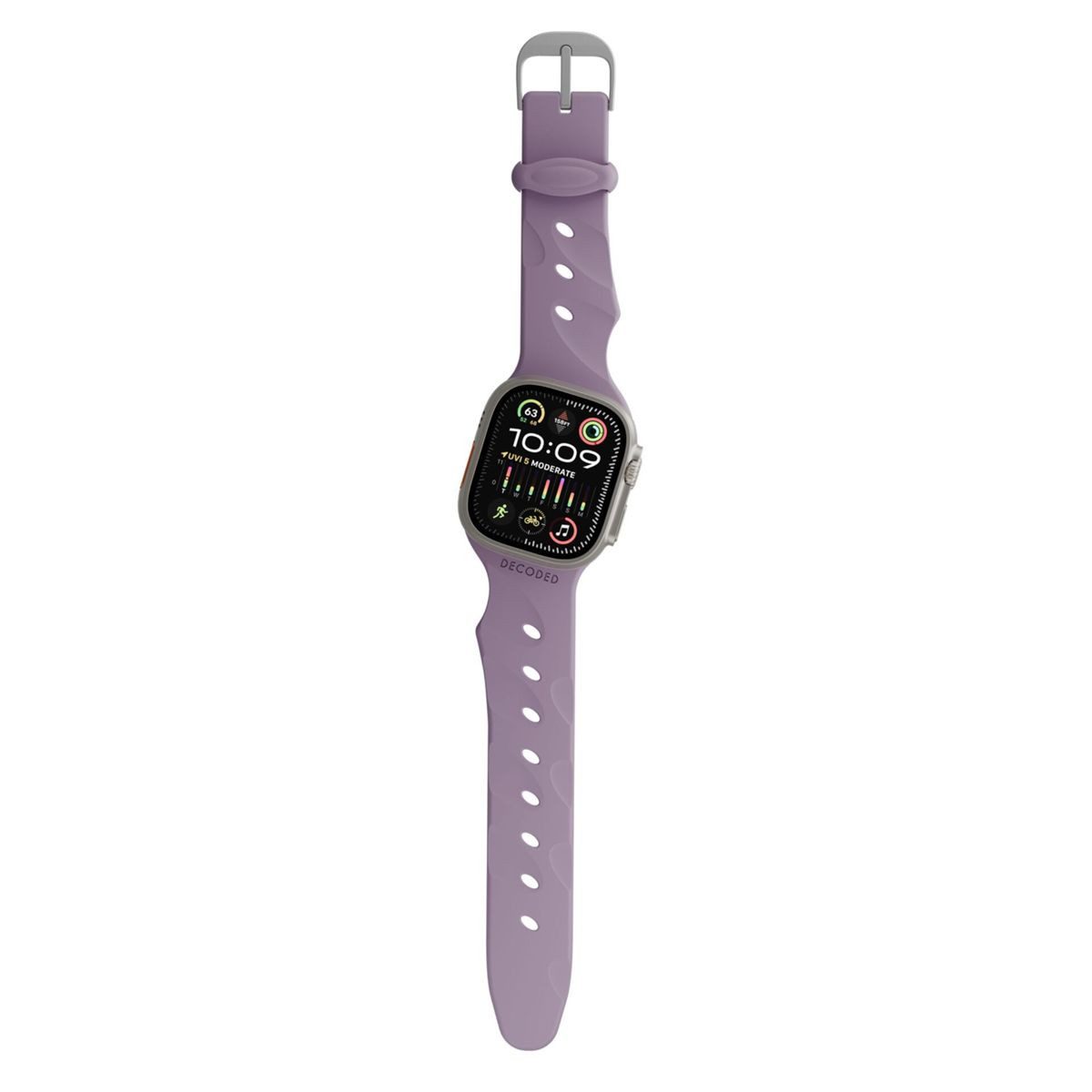 DECODED Smartwatch-Armband Silicone Ares Splice Strap 44/46/49mm Purple Haze