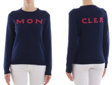 MONCLER Strickpullover MONCLER Logo Intersia Knitted Cashmere Jumper Sweater Sweatshirt Pulli