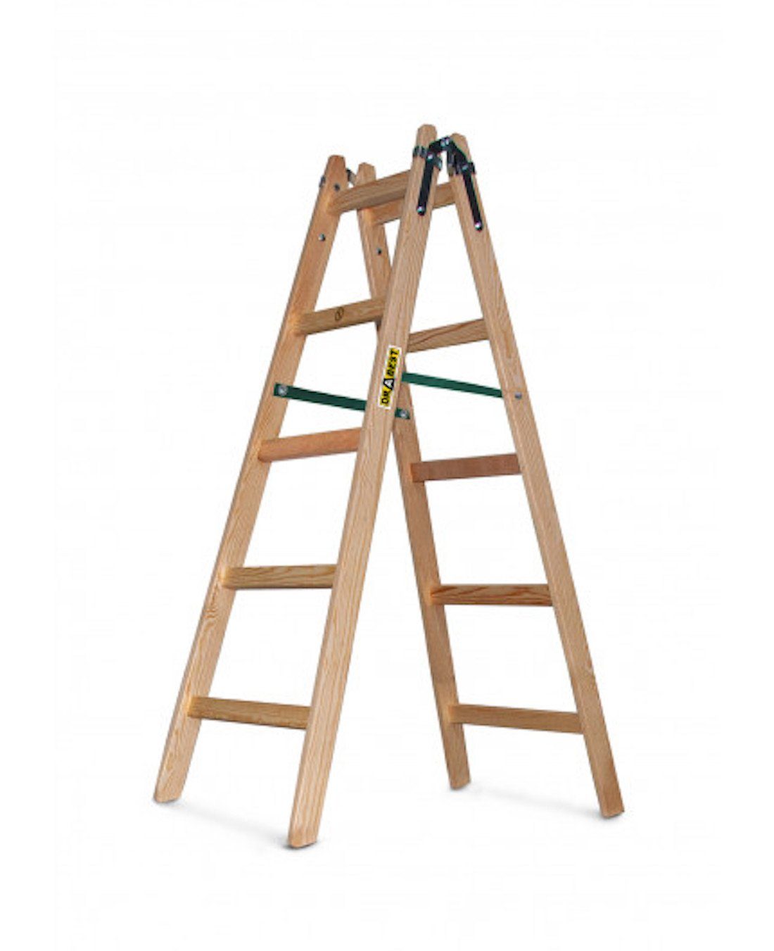 TRIZERATOP Stehleiter Stehleiter Malerleiter 2x5 Spr. Holz Doppelleiter (Stehleiter Malerleiter DREW5 Holz)