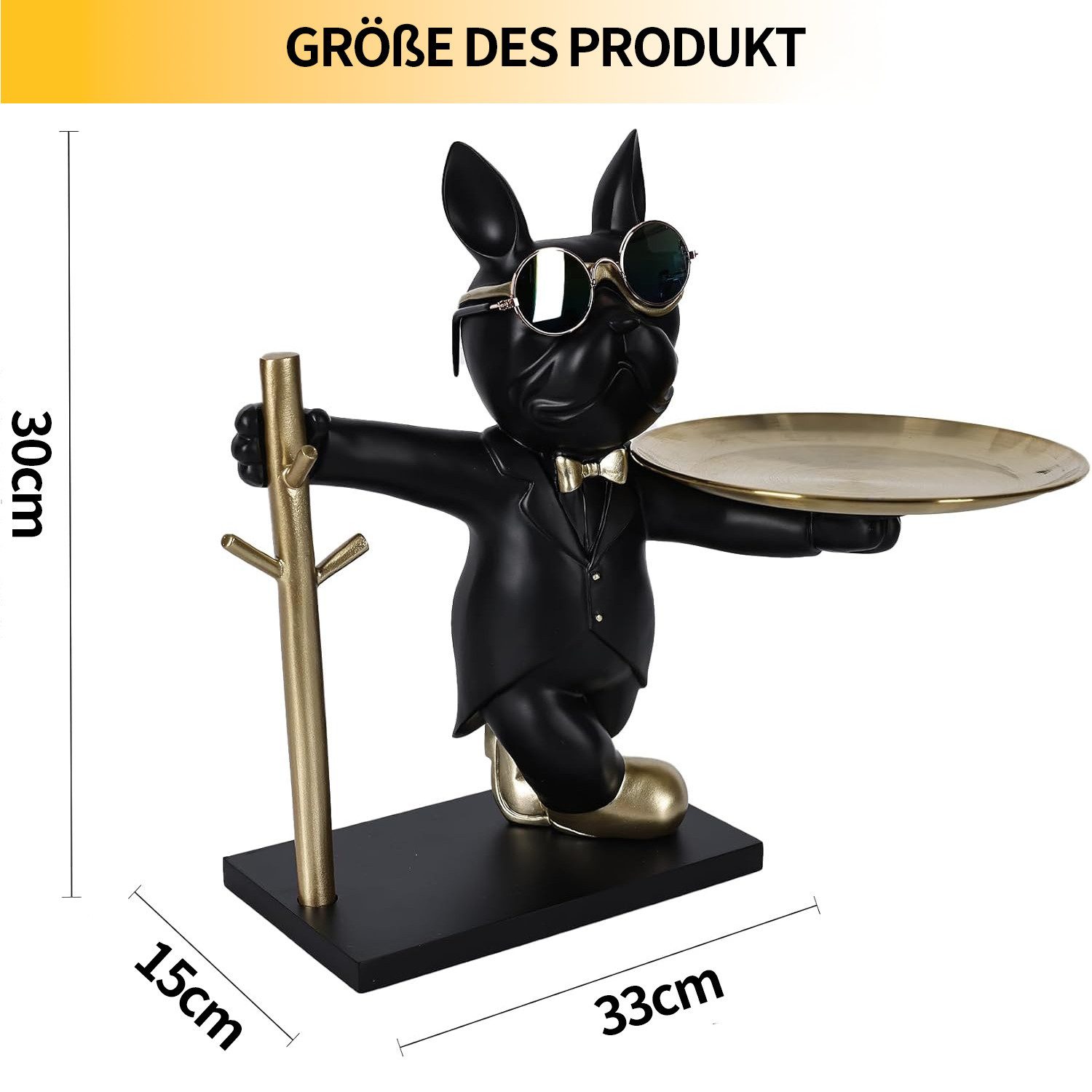 ZEUOPQ Tierfigur Bulldogge Skulptur Deko Französische günstig online kaufen