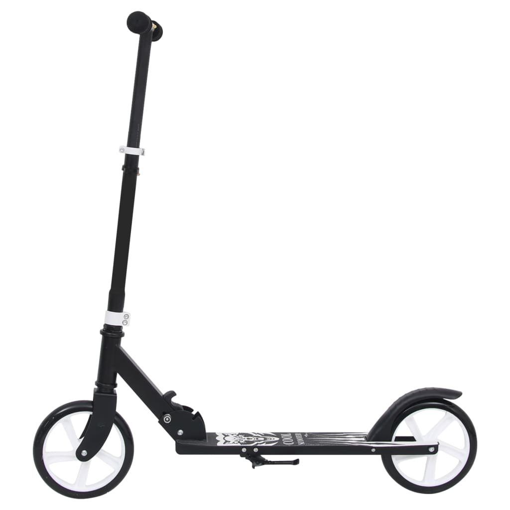 Schwarz vidaXL Verstellbarem 2-Rad-Kinderroller Scooter vidaXL Lenker mit