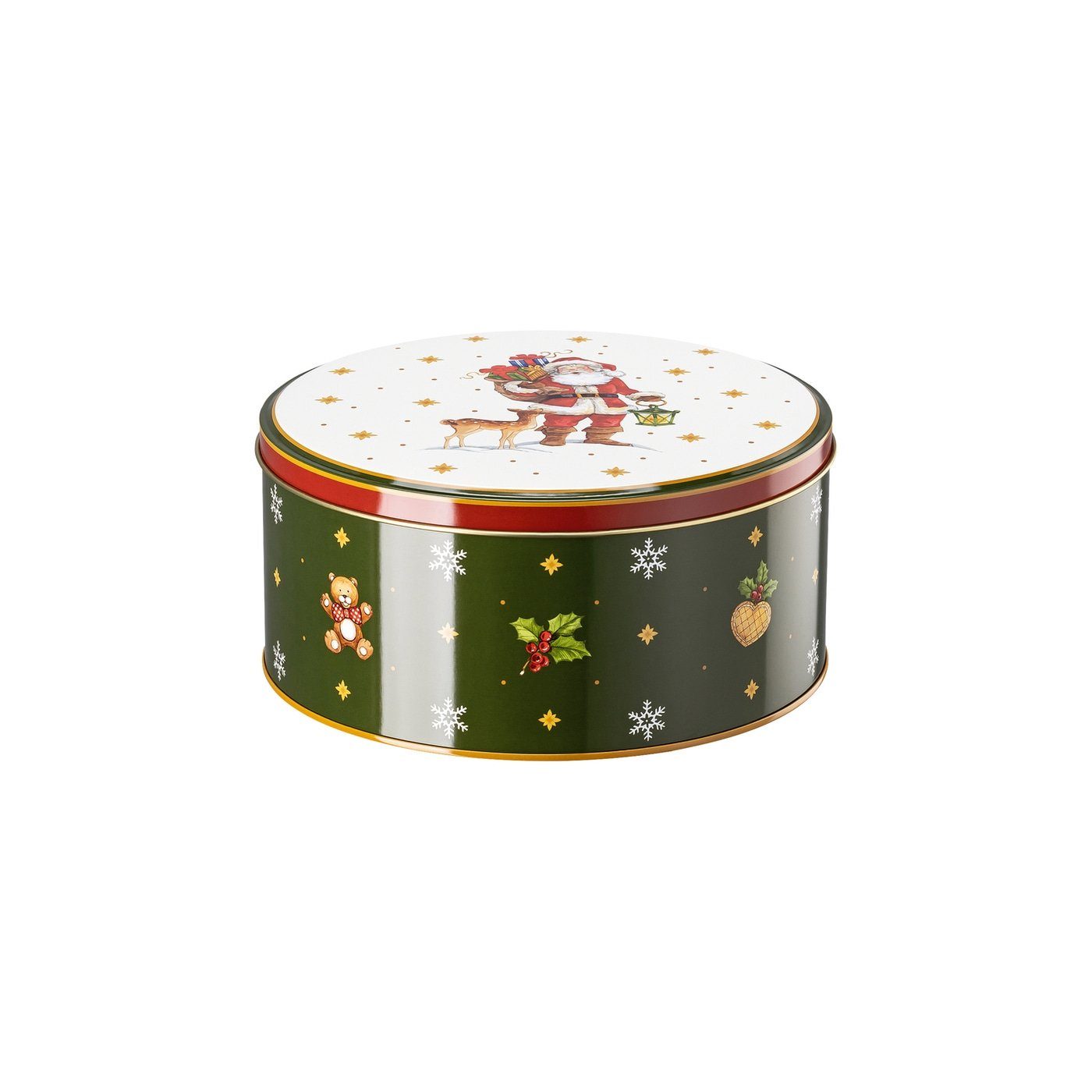 Hutschenreuther Vorratsdose Set 3 Plätzchendosen, Weißblech, (Hersteller-Kombi-Set, 1-tlg), Weißblech, mit winterlichem Farbdekor